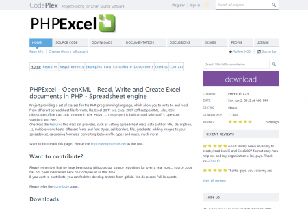 PHPExcel Home