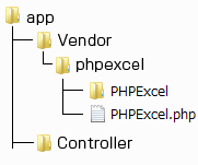 PHPExcel 設置イメージ